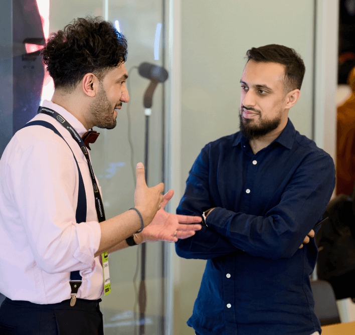 Image of founders Huzaifah and Sajad together