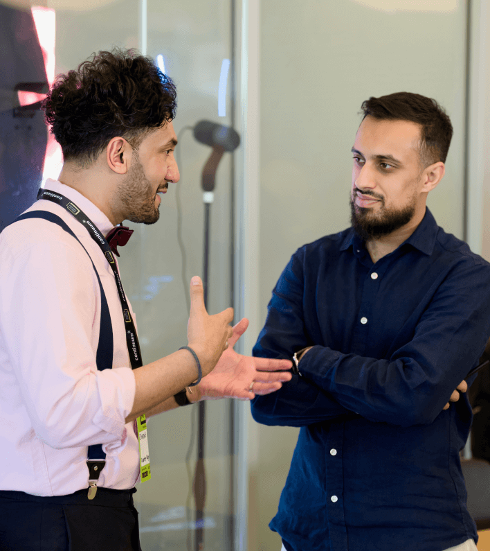 Image of founders Huzaifah and Sajad together