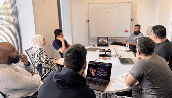 Manza team meeting